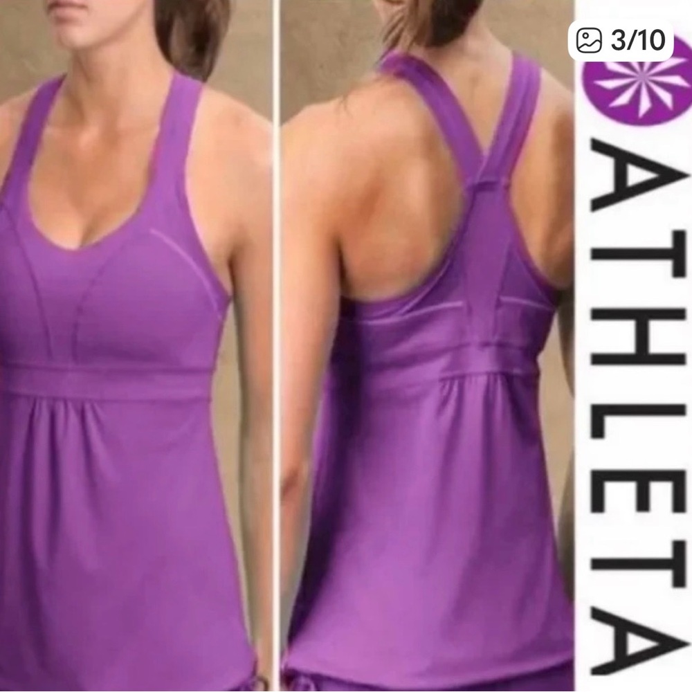 Athleta Horizon Racerback Tank Purple Size M